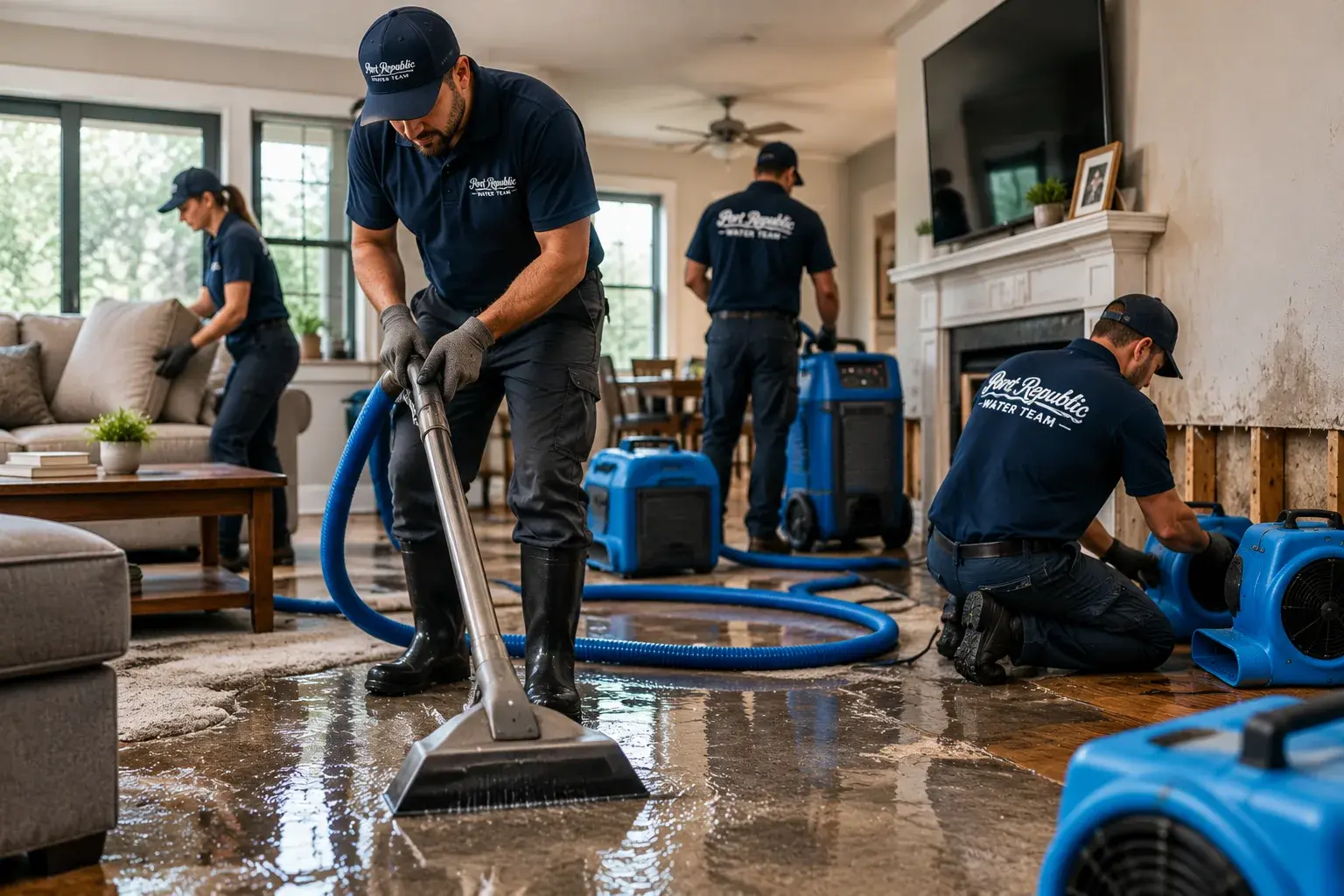 Water damage restoration in Chesapeake Beach, MD
