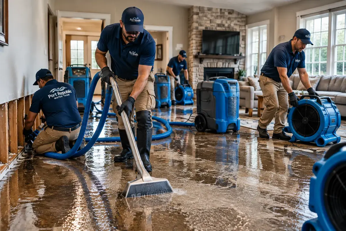 Flooded Basement Cleanup — water cleanup and drying